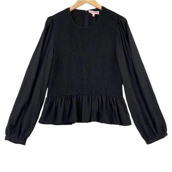 Leyden Smocked Longsleeve Blouse NWT XL - Picture 1 of 11